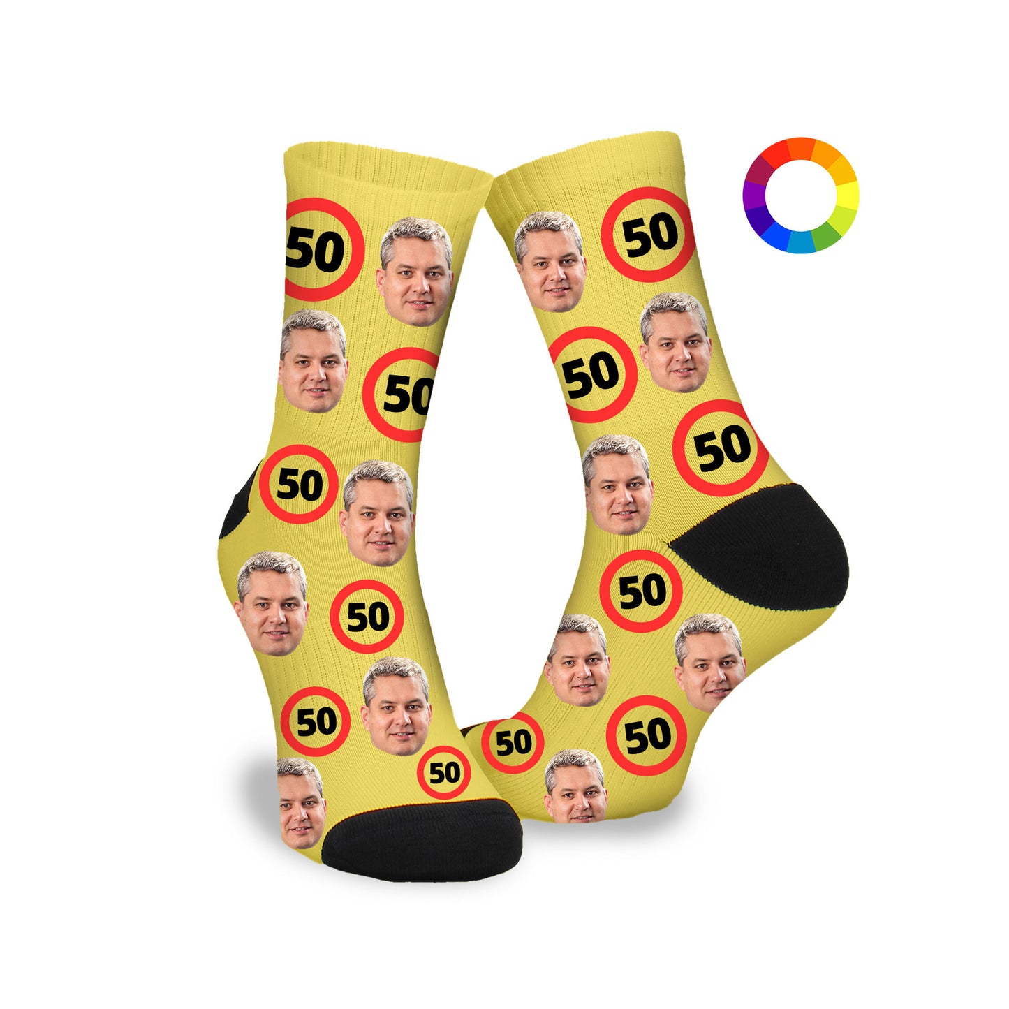 Gepersonaliseerde Sokken met foto | 50 jaar | Jubileum