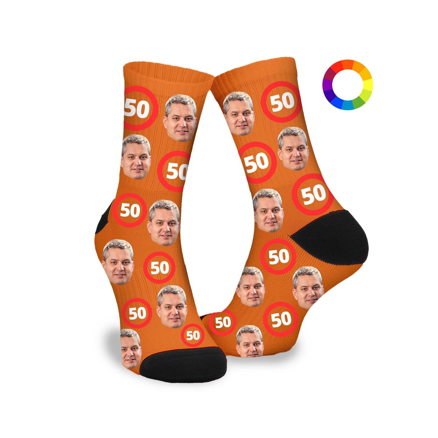 Gepersonaliseerde Sokken met foto | 50 jaar | Jubileum