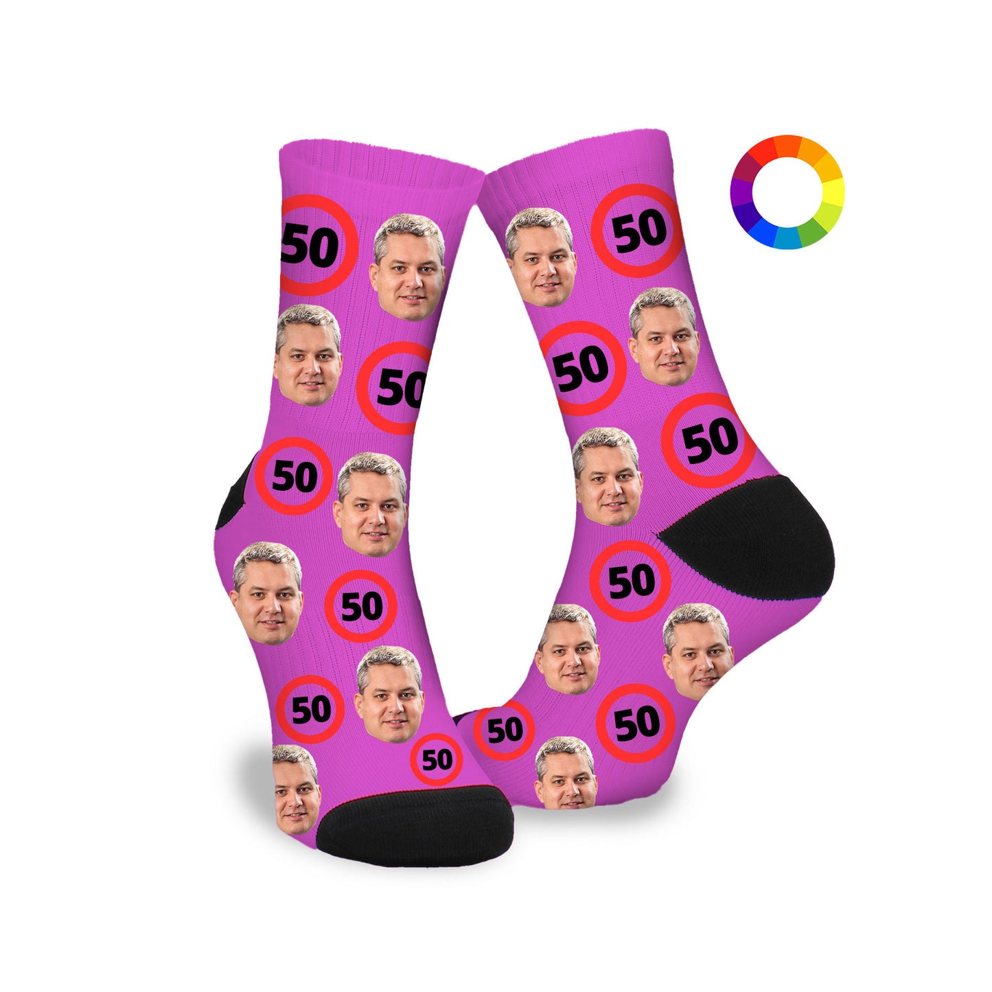 Gepersonaliseerde Sokken met foto | 50 jaar | Jubileum
