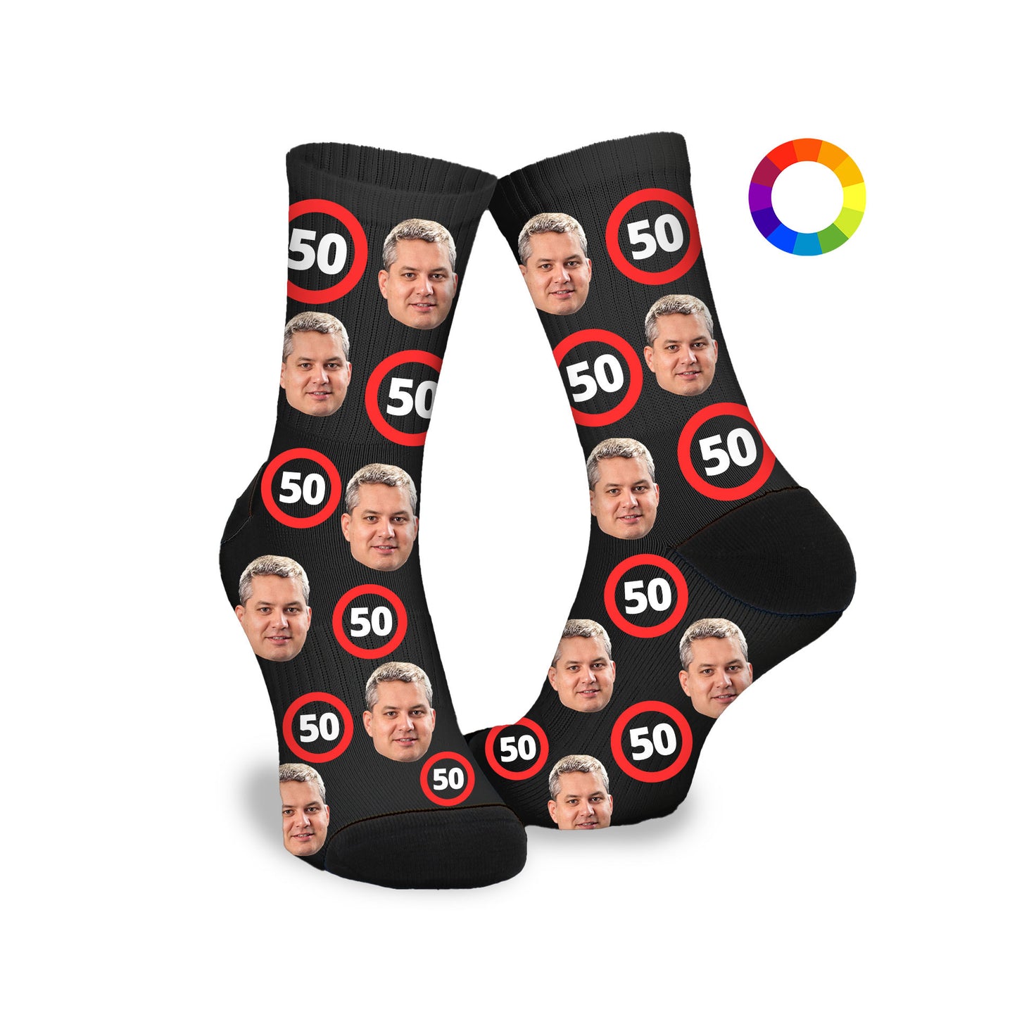 Gepersonaliseerde Sokken met foto | 50 jaar | Jubileum